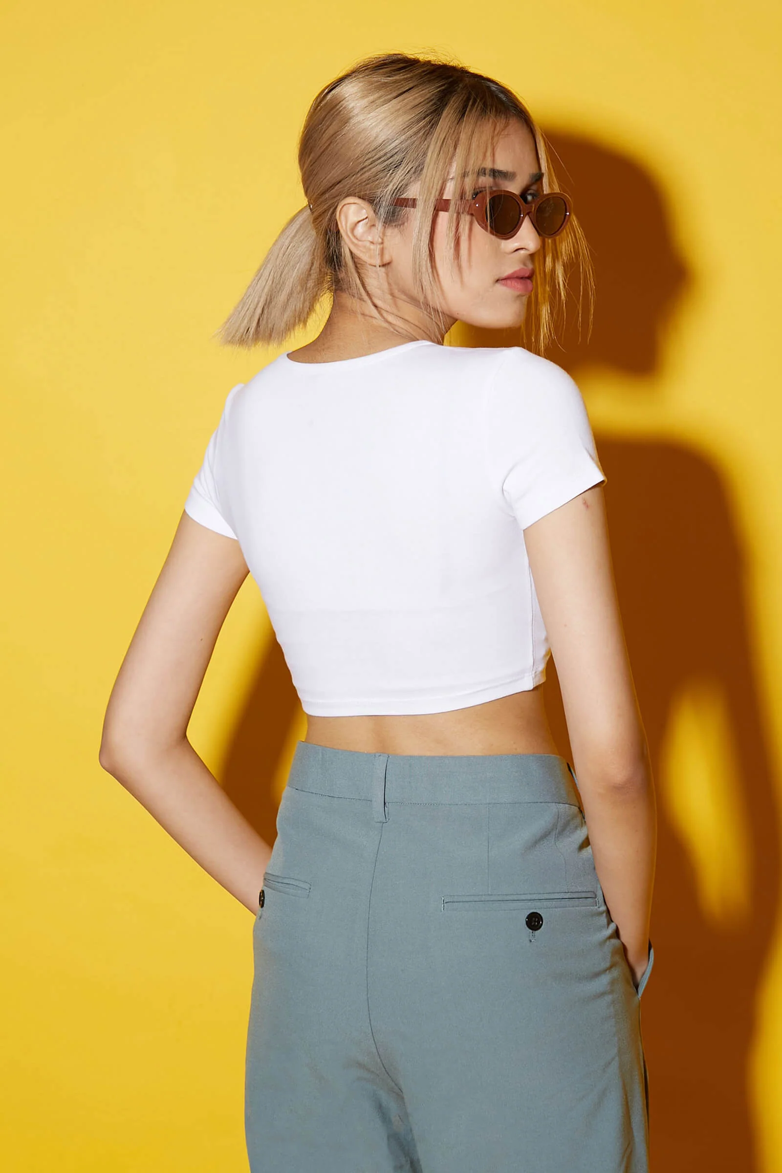 Powder White Baby Tee - Image 7