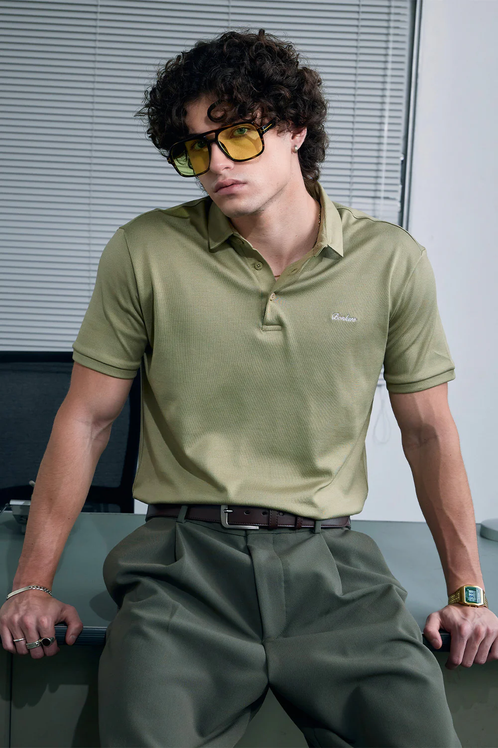 Premium Essential Olive Polo - Image 3