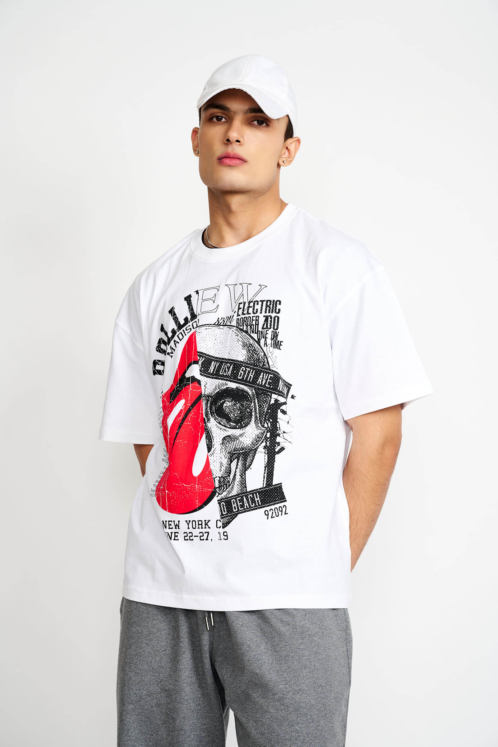 Punk White Oversized T-shirt - Image 8