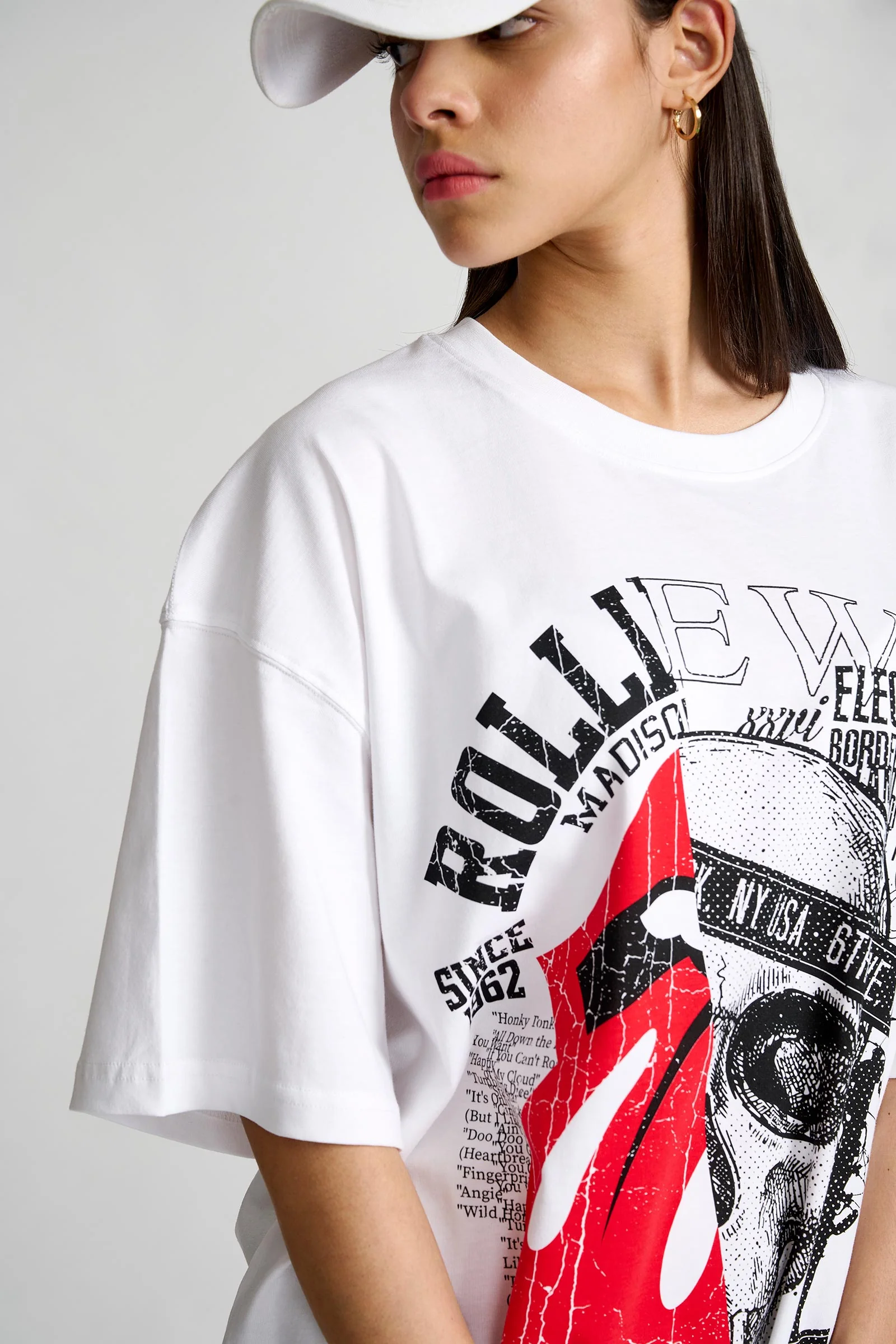 Punk White Oversized T-shirt - Image 6