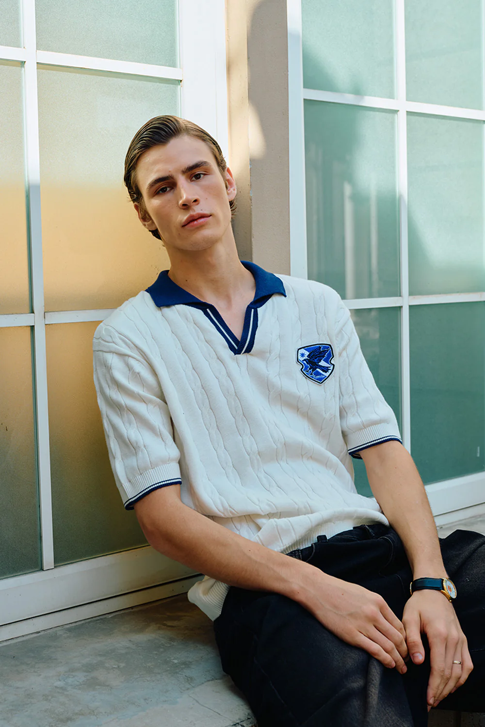 Ravenclaw Legacy Cable Knit Polo - Image 5