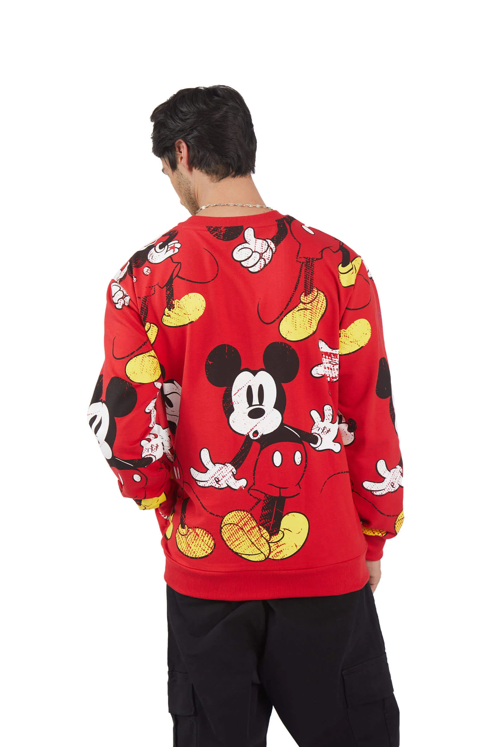 Red Mickey Mouse Oversized Sweatshirt - Image 2