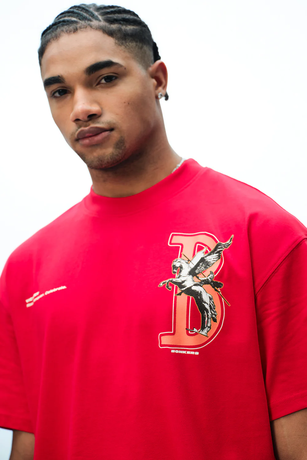 Red Rise To Power Premium Oversized T-Shirt - Image 8