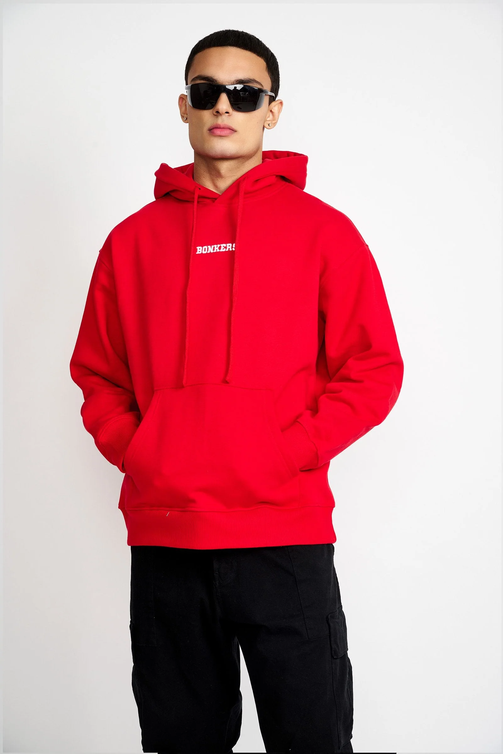 Red Signature Oversized Heavyweight Hoodie (Fleece) - Image 3