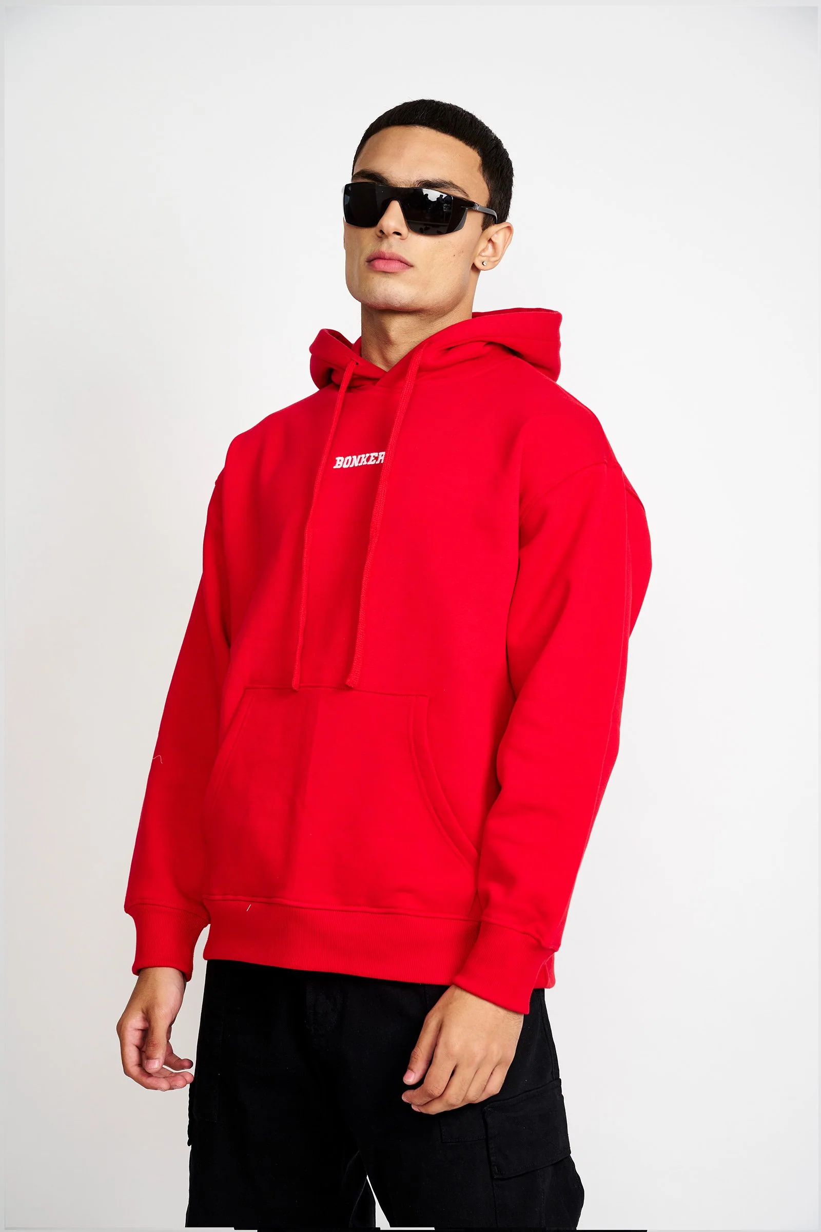 Red Signature Oversized Heavyweight Hoodie (Fleece) - Image 6