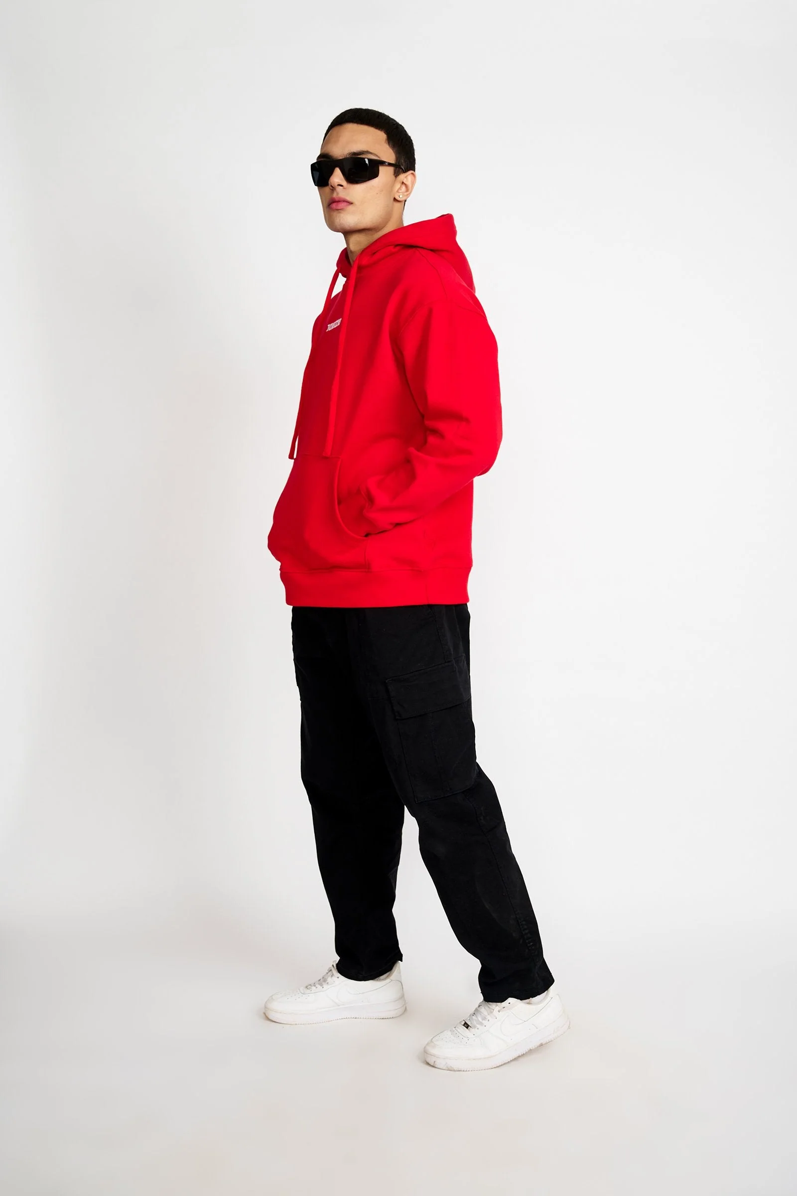 Red Signature Oversized Heavyweight Hoodie (Fleece) - Image 7