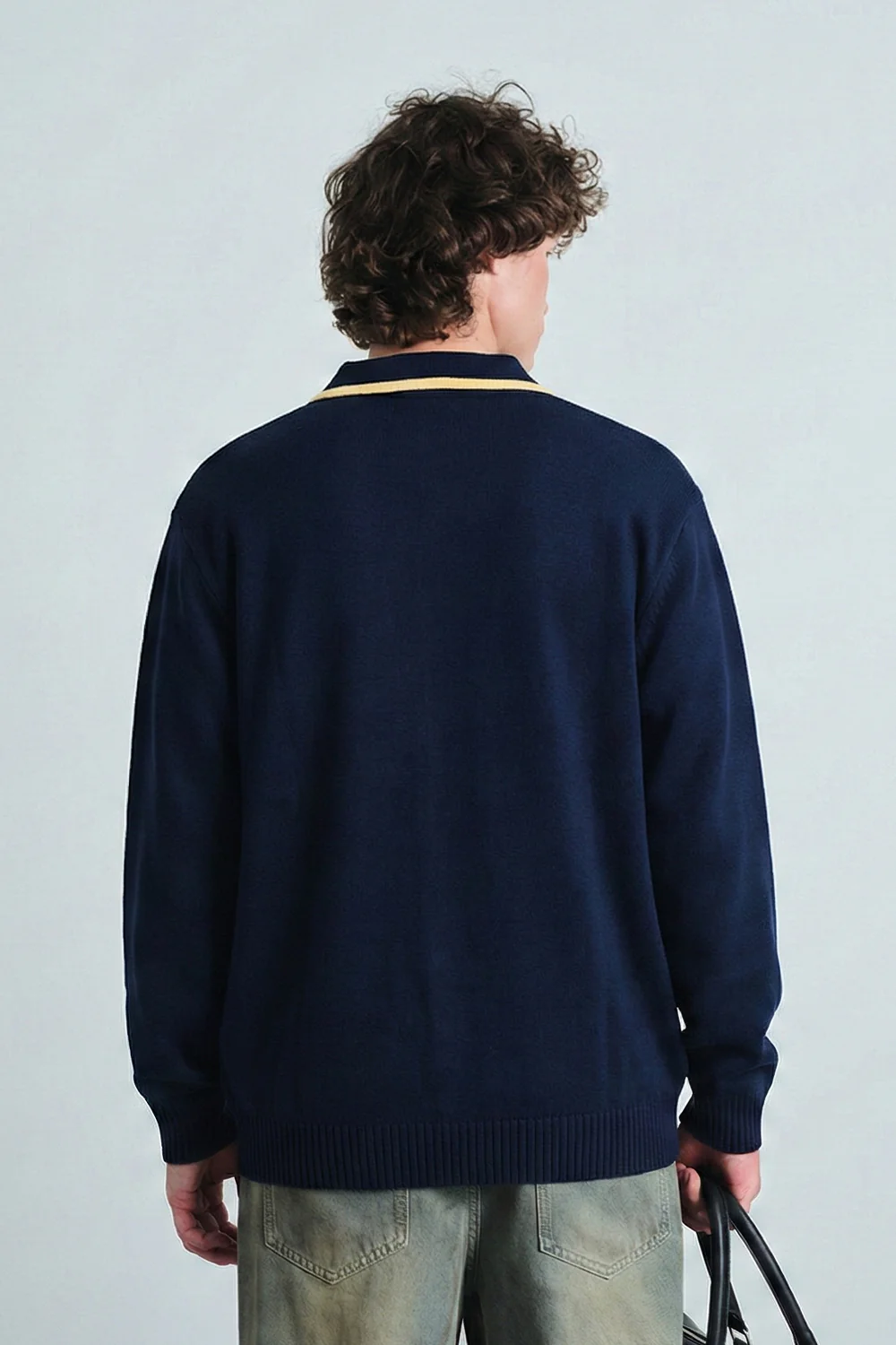 Retro League Knit Zipper Polo - Image 5