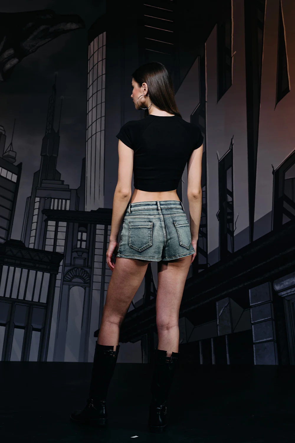 Rising Bat Cropped Baby Tee - Image 7