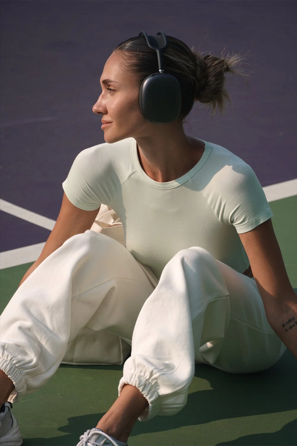 Sage Body Hug Crop Tee - Image 4