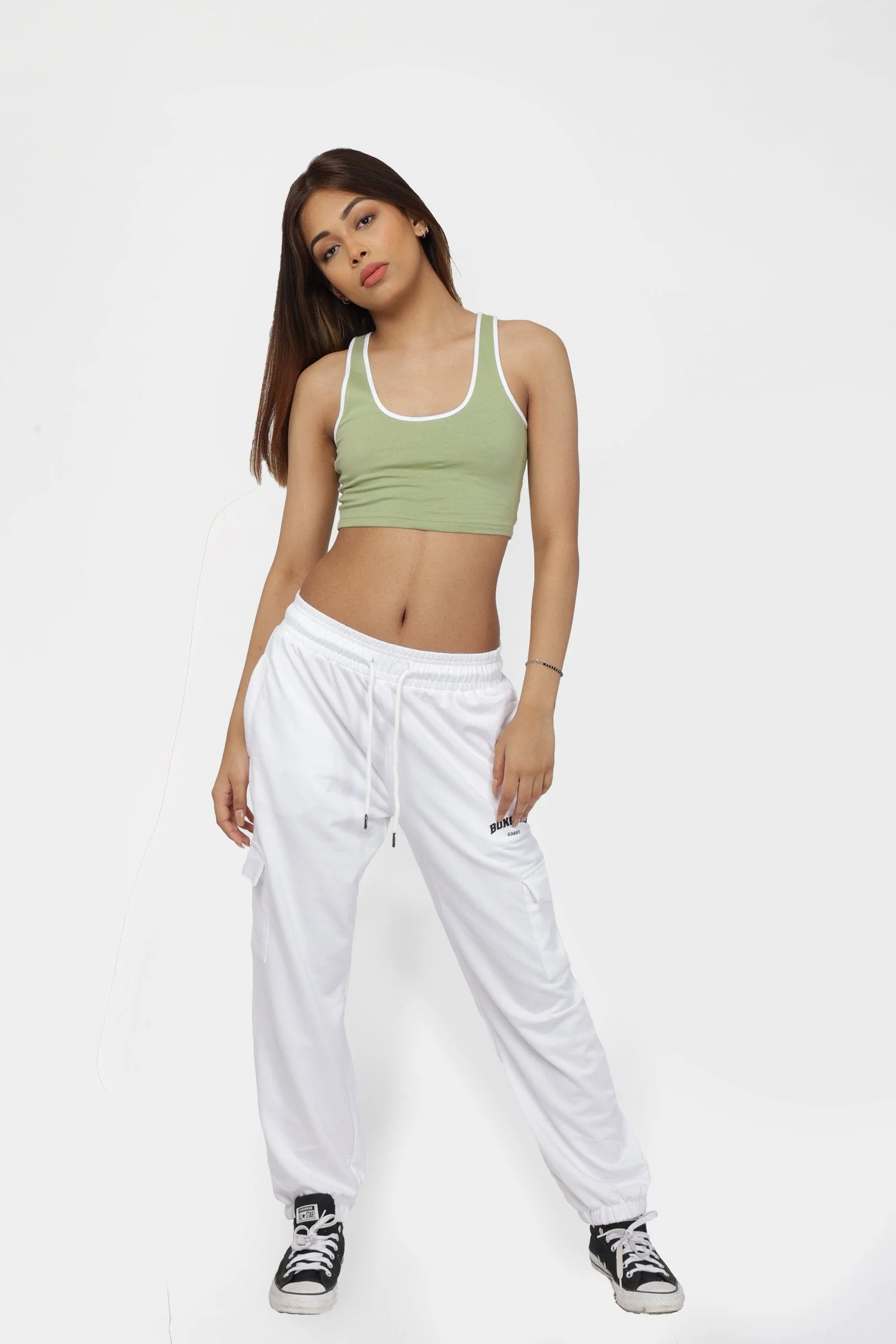Sage Green Contrast Binding Tank - Image 6