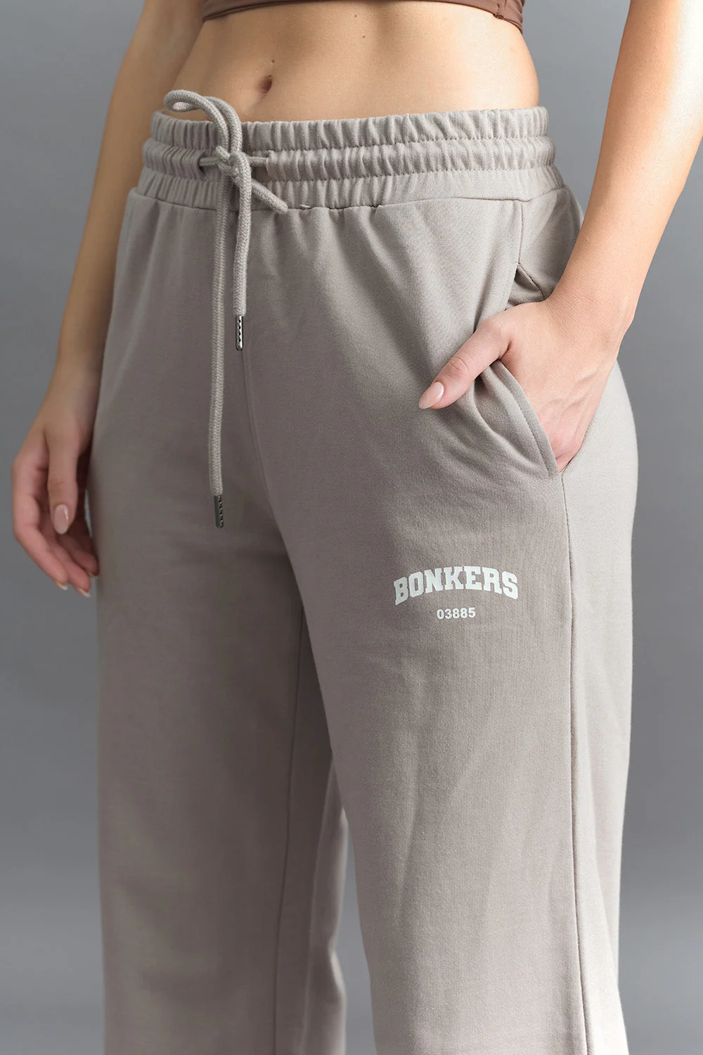 Sand Beige Wide-Leg Sweatpants - Image 4
