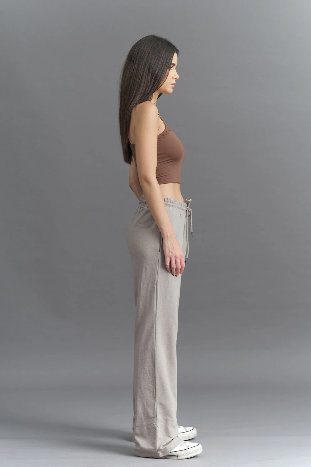 Sand Beige Wide-Leg Sweatpants - Image 7