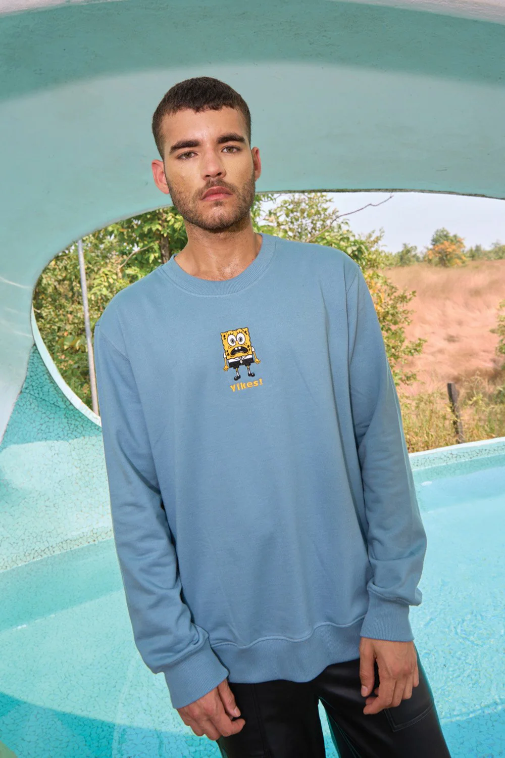 Shaken SpongeBob Oversized Sweatshirt - Image 3