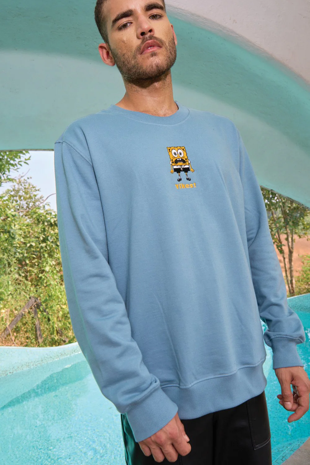 Shaken SpongeBob Oversized Sweatshirt - Image 5