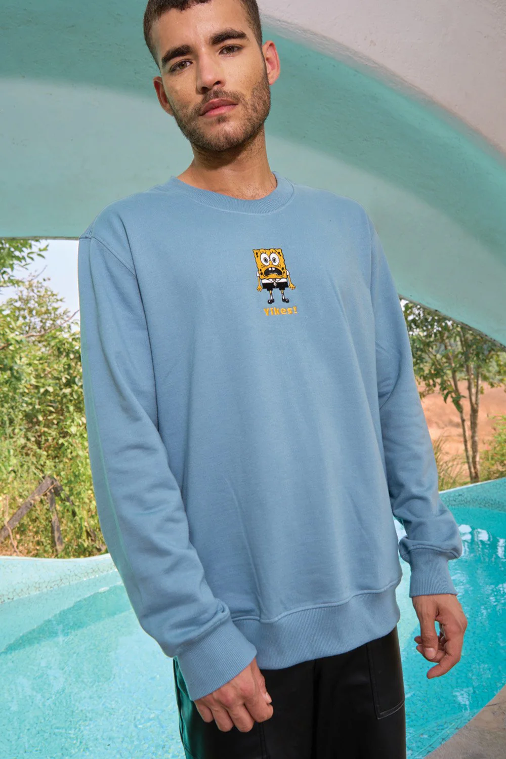 Shaken SpongeBob Oversized Sweatshirt - Image 7