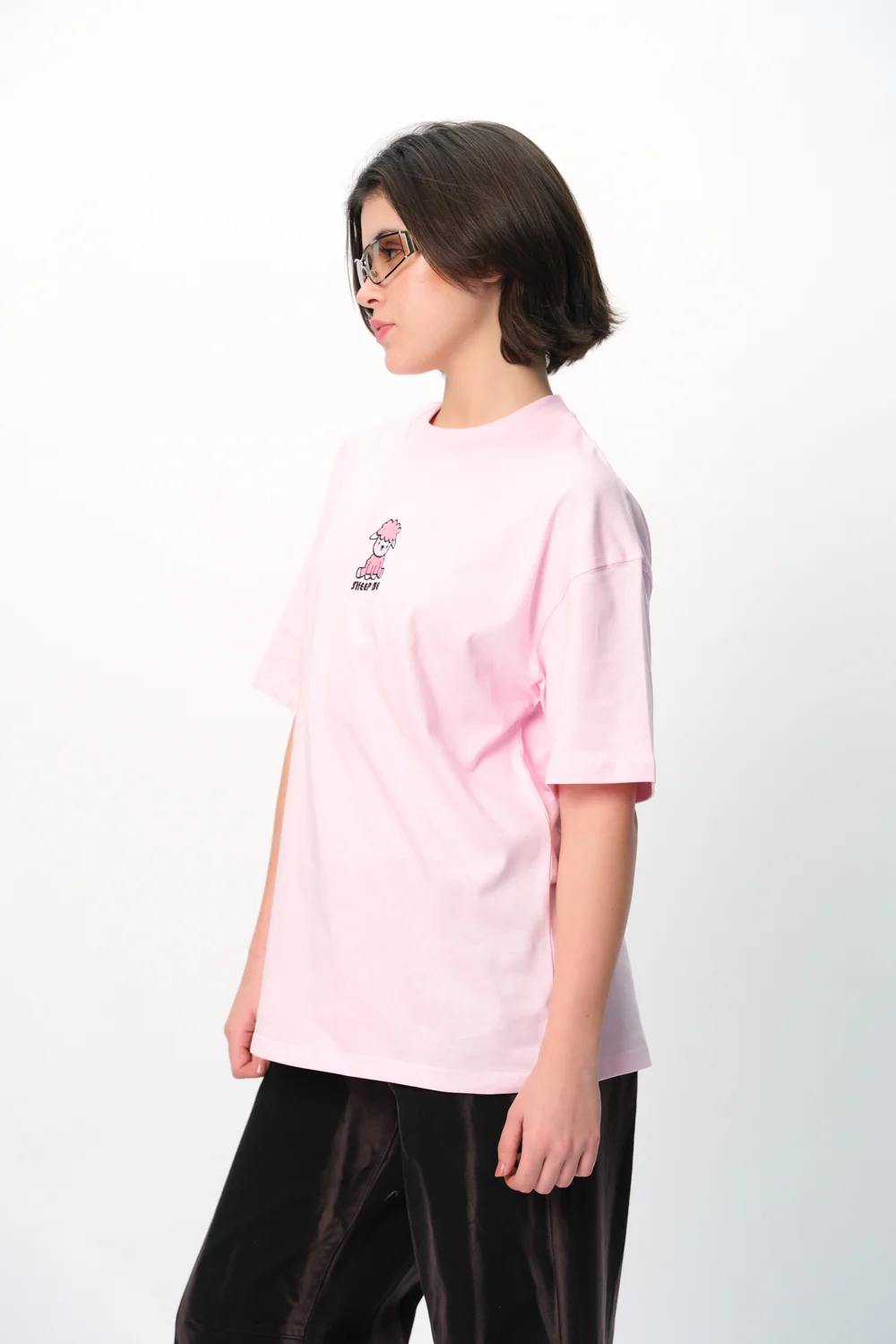 Sheep Me Embroidered Premium Oversized T-shirt - Image 8