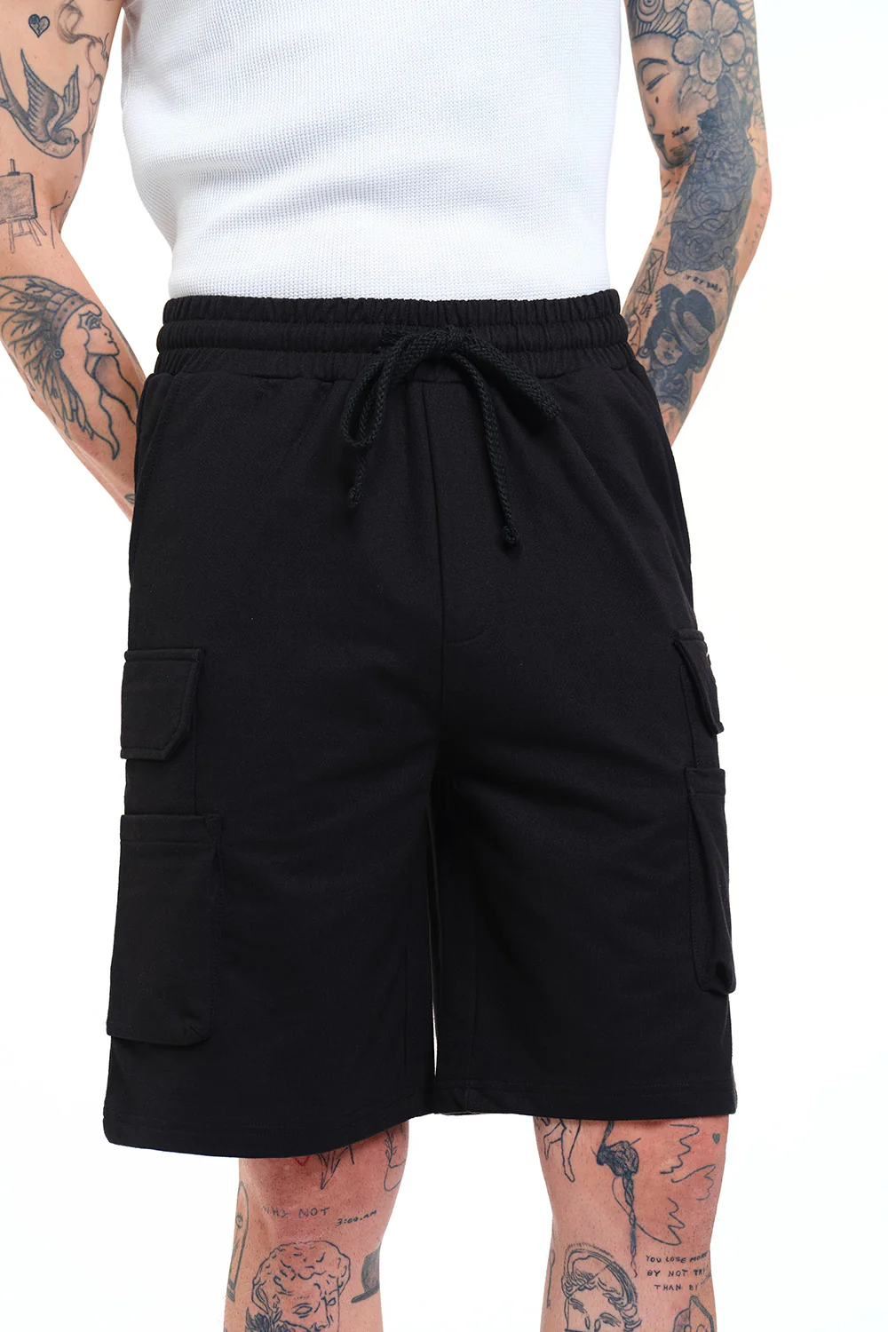 Signature 4 Pocket Black Utility Shorts - Image 4