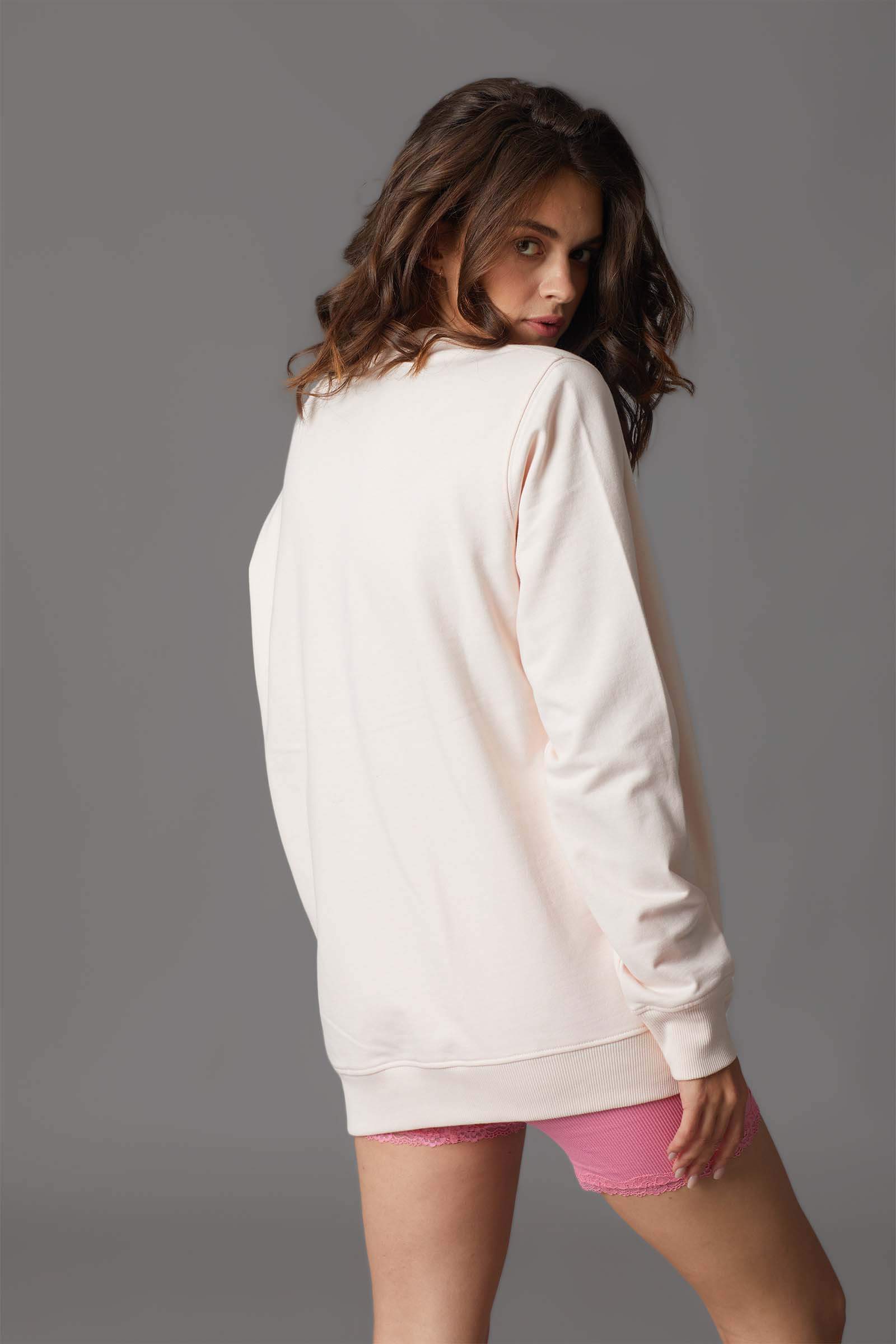 Signature Baby Pink Sweatshirt - Image 6