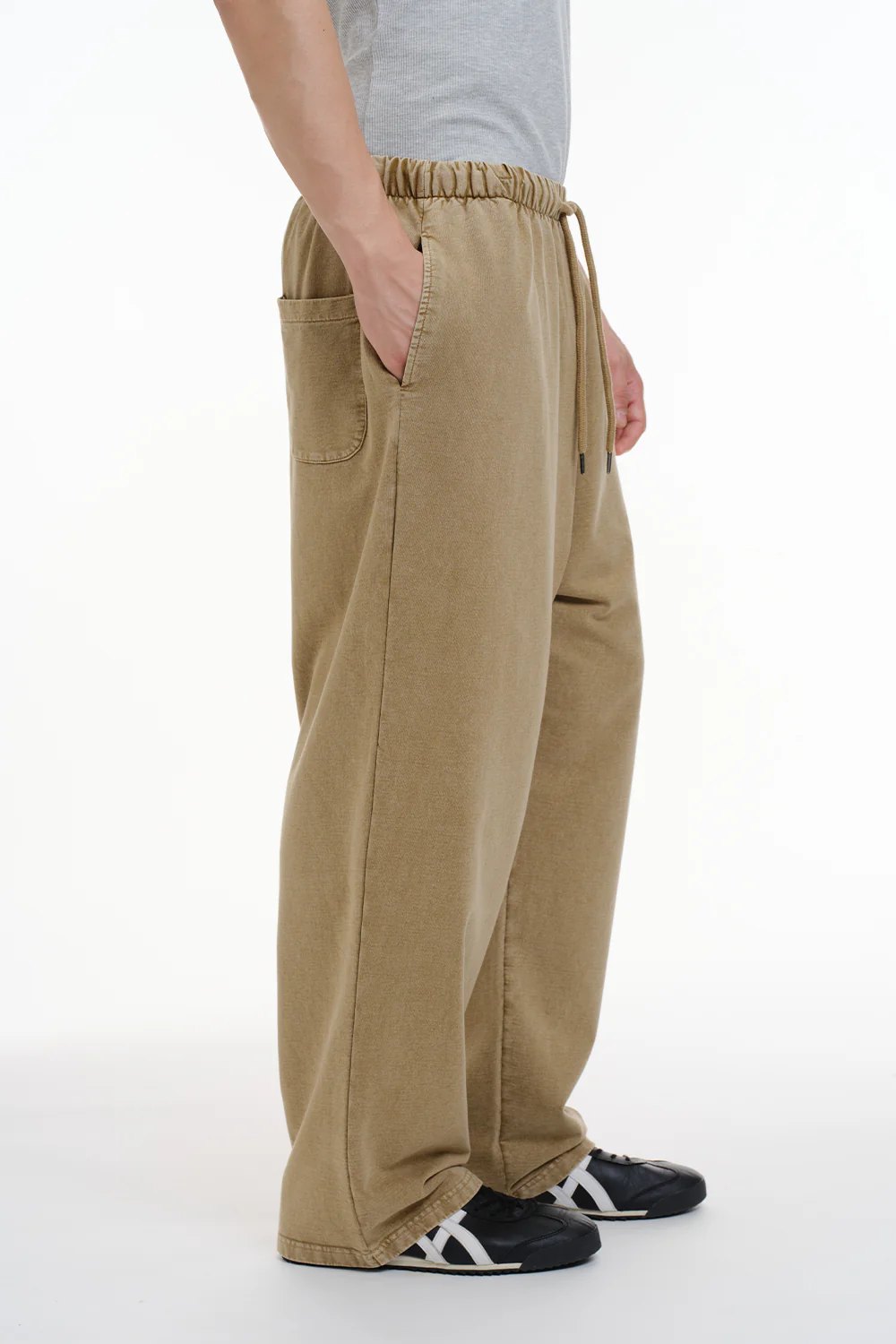 Signature Beige Faded Loose Fit Pants - Image 6