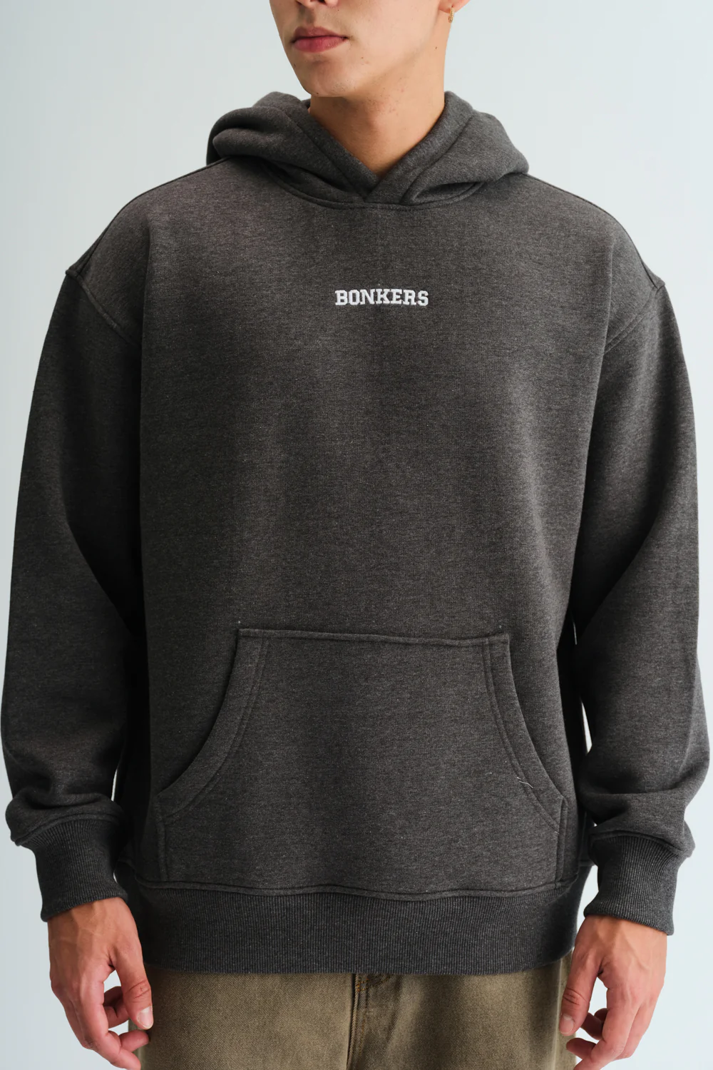 Signature Dark Grey Melange Hoodie - Image 10