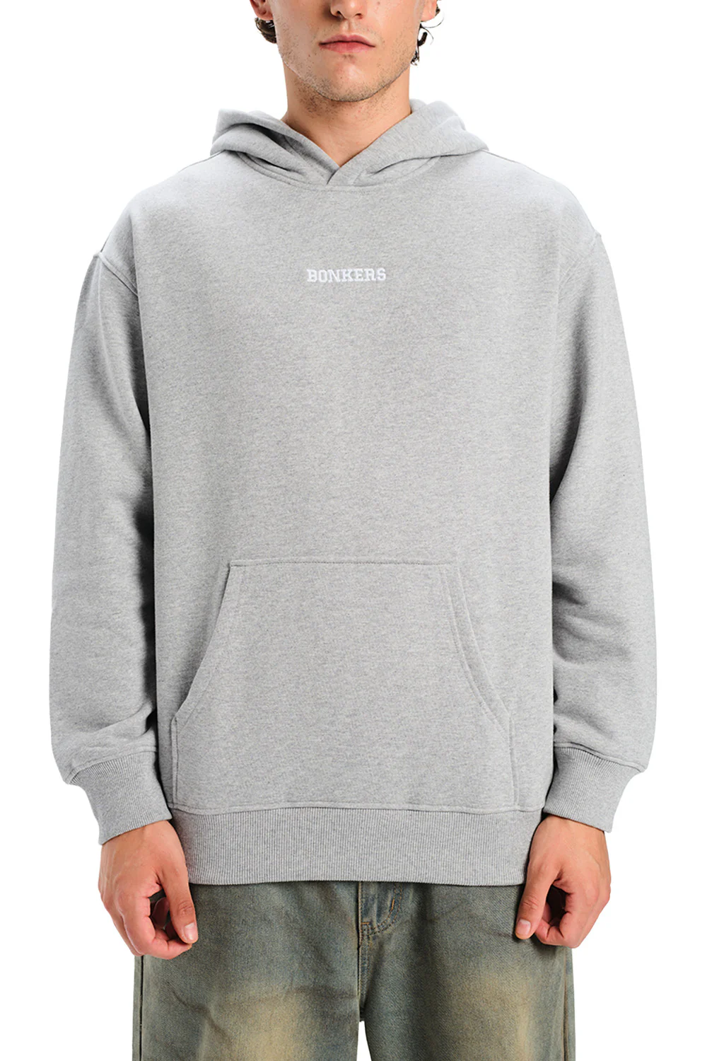 Signature Grey Melange Hoodie - Image 7