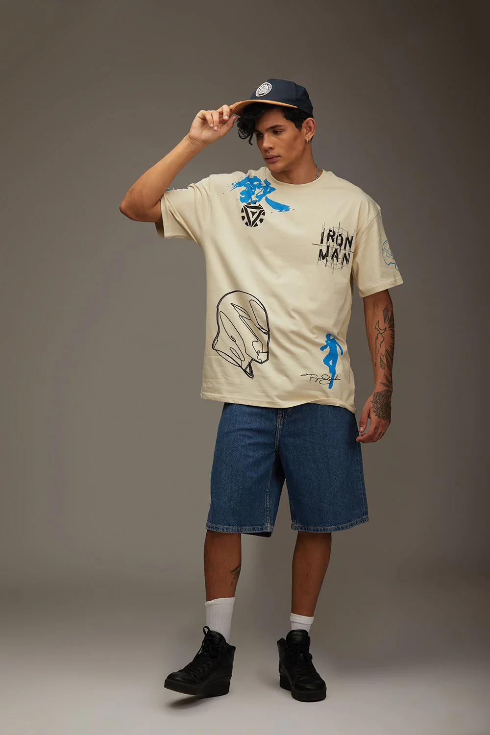 Signature Iron Man Oversized T-shirt - Image 2