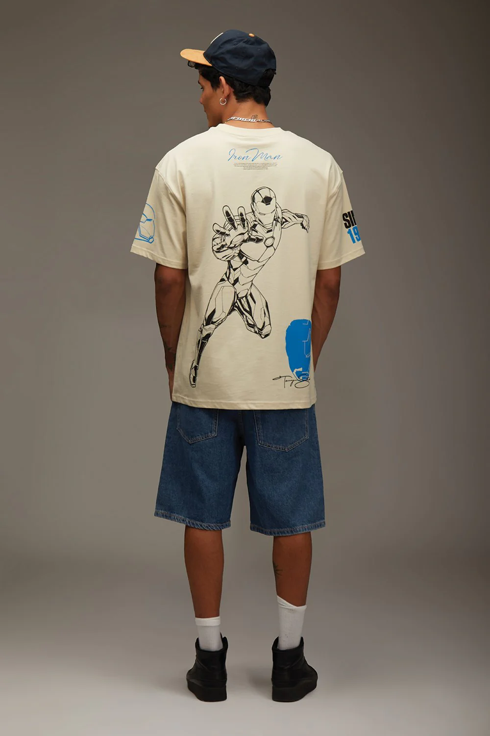 Signature Iron Man Oversized T-shirt - Image 3