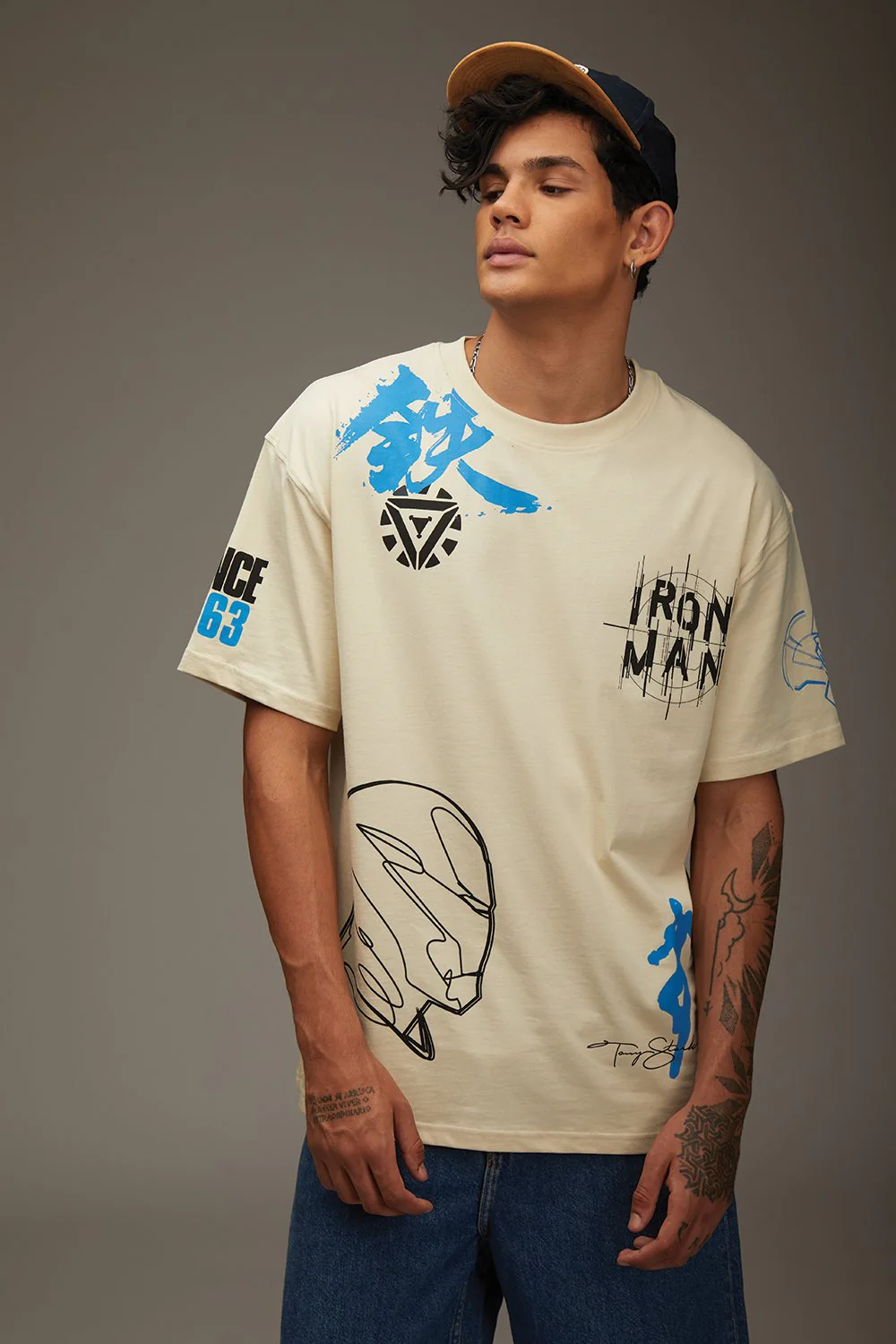 Signature Iron Man Oversized T-shirt - Image 4