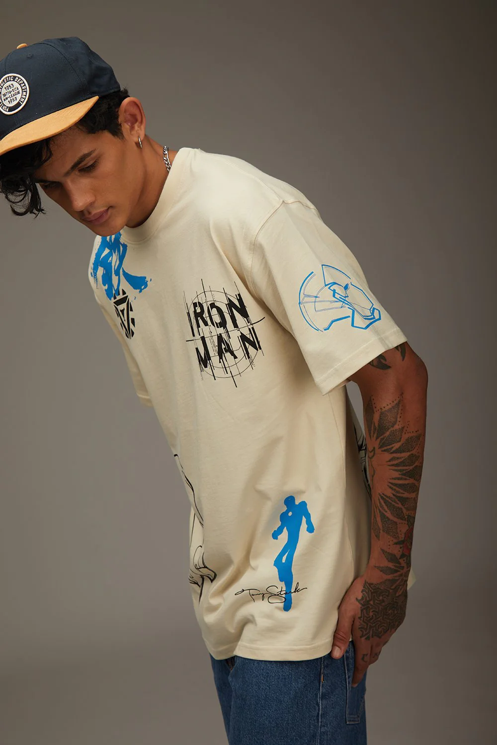 Signature Iron Man Oversized T-shirt - Image 5