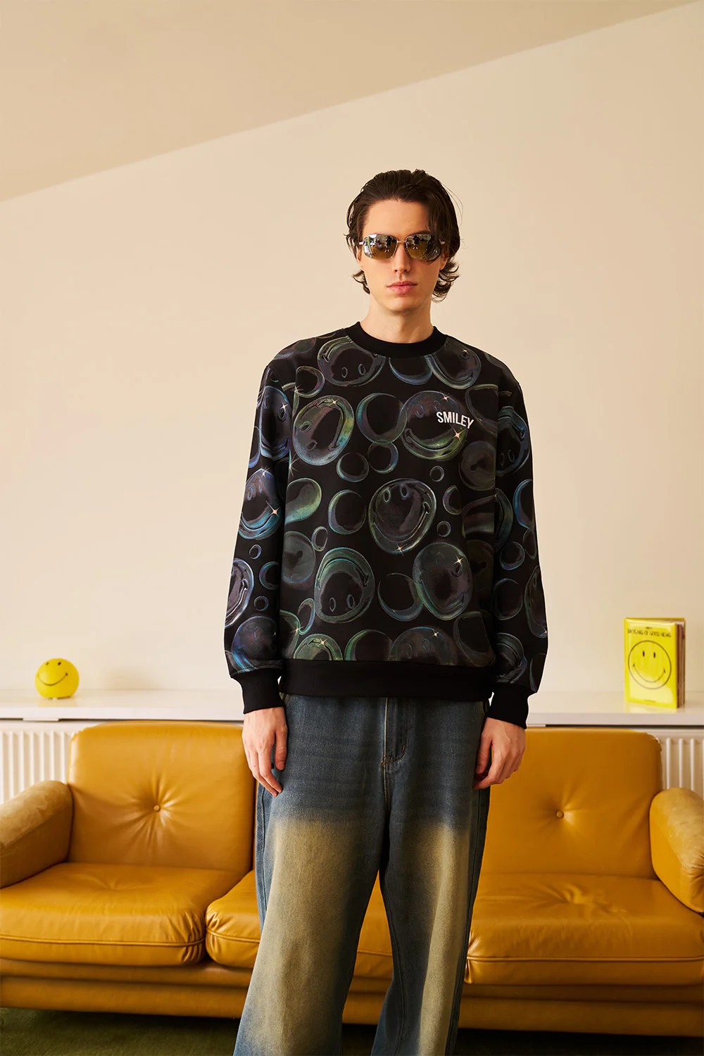 Smiley All Over Sweatshirt - Image 3