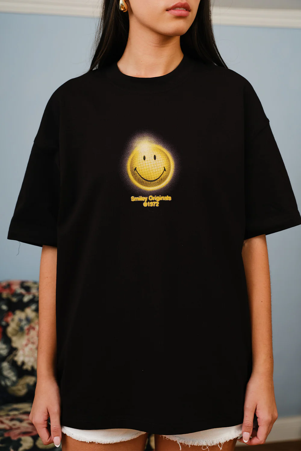 Smiley Lost In The Beat Oversized T-shirt - Image 4