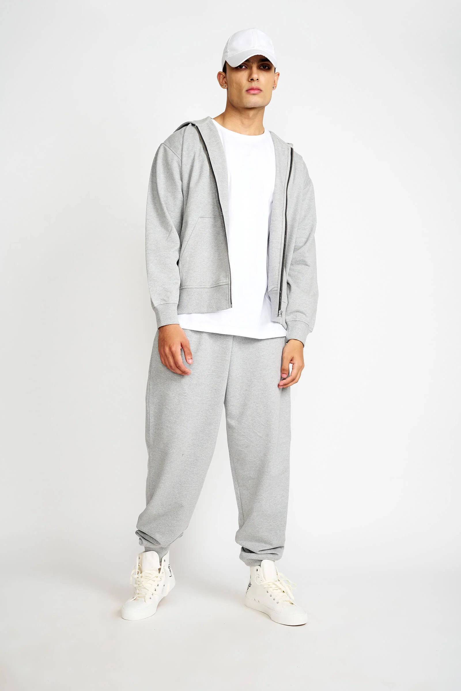 Smokey Grey Melange Zipper - Image 2