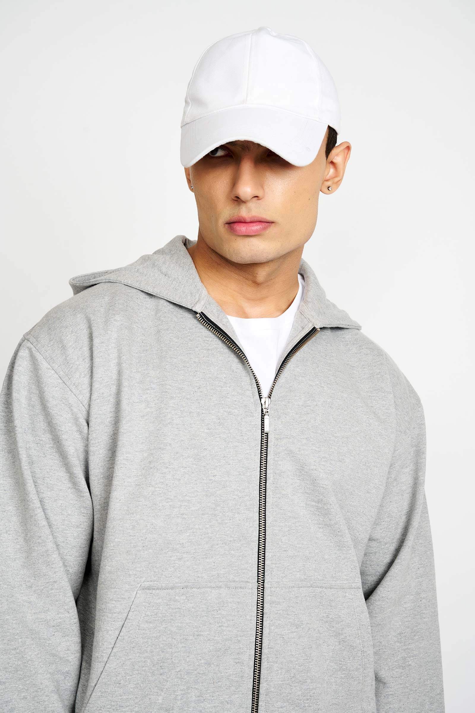 Smokey Grey Melange Zipper - Image 4