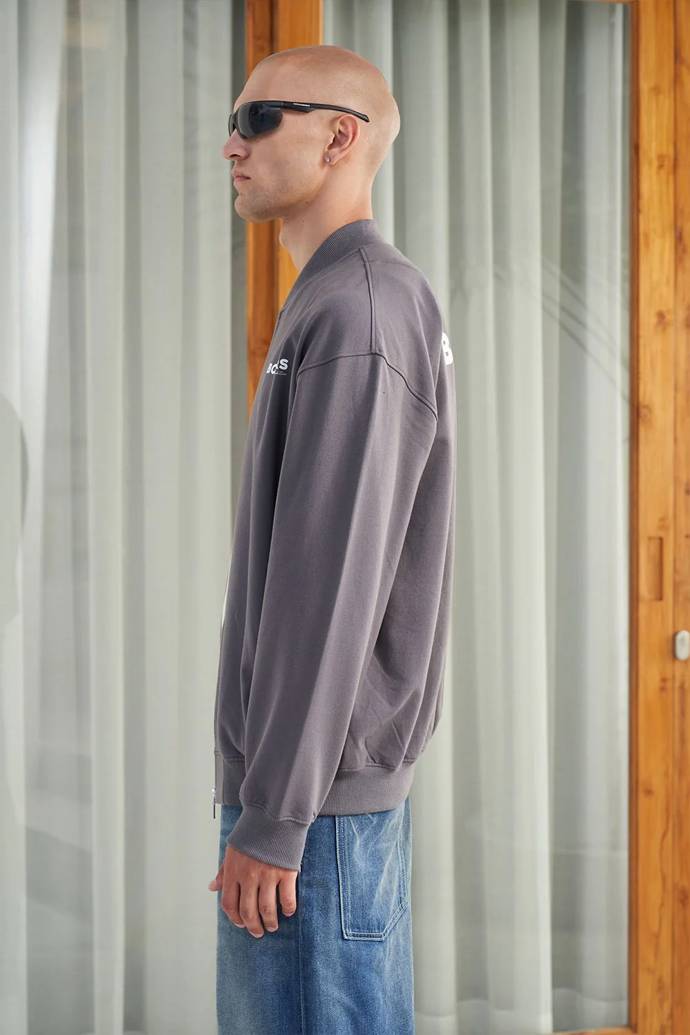 Smokey Grey Zipper Jacket - Image 7