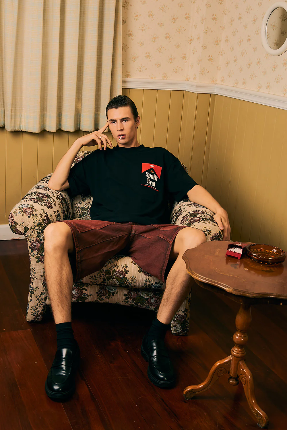 Spoilt Brat Black Oversized T-shirt - Image 4
