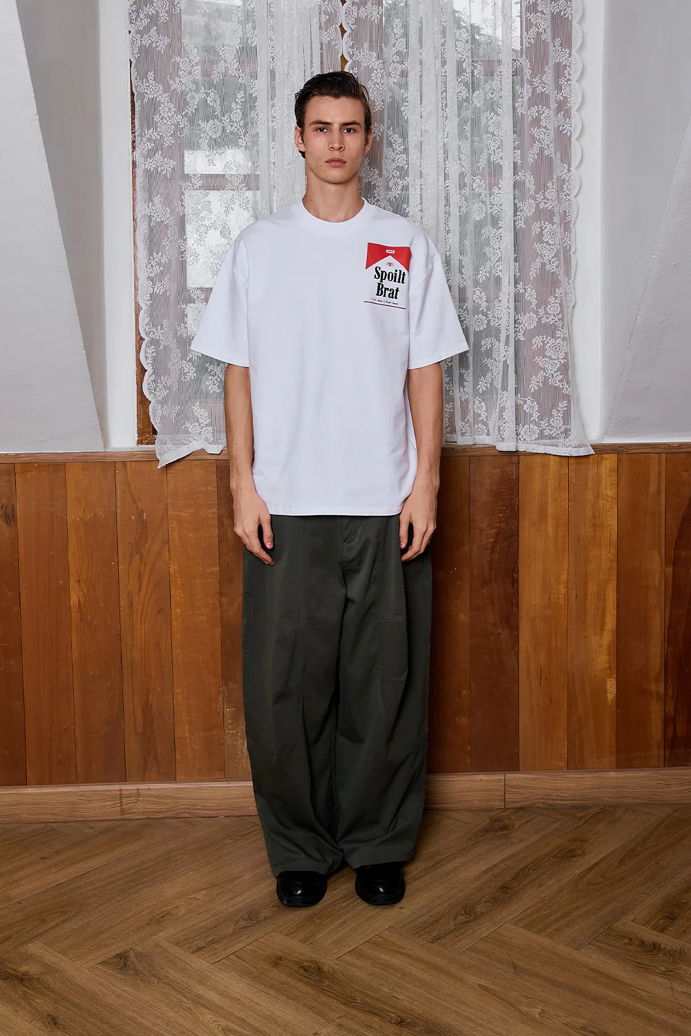 Spoilt Brat White Oversized T-shirt - Image 2