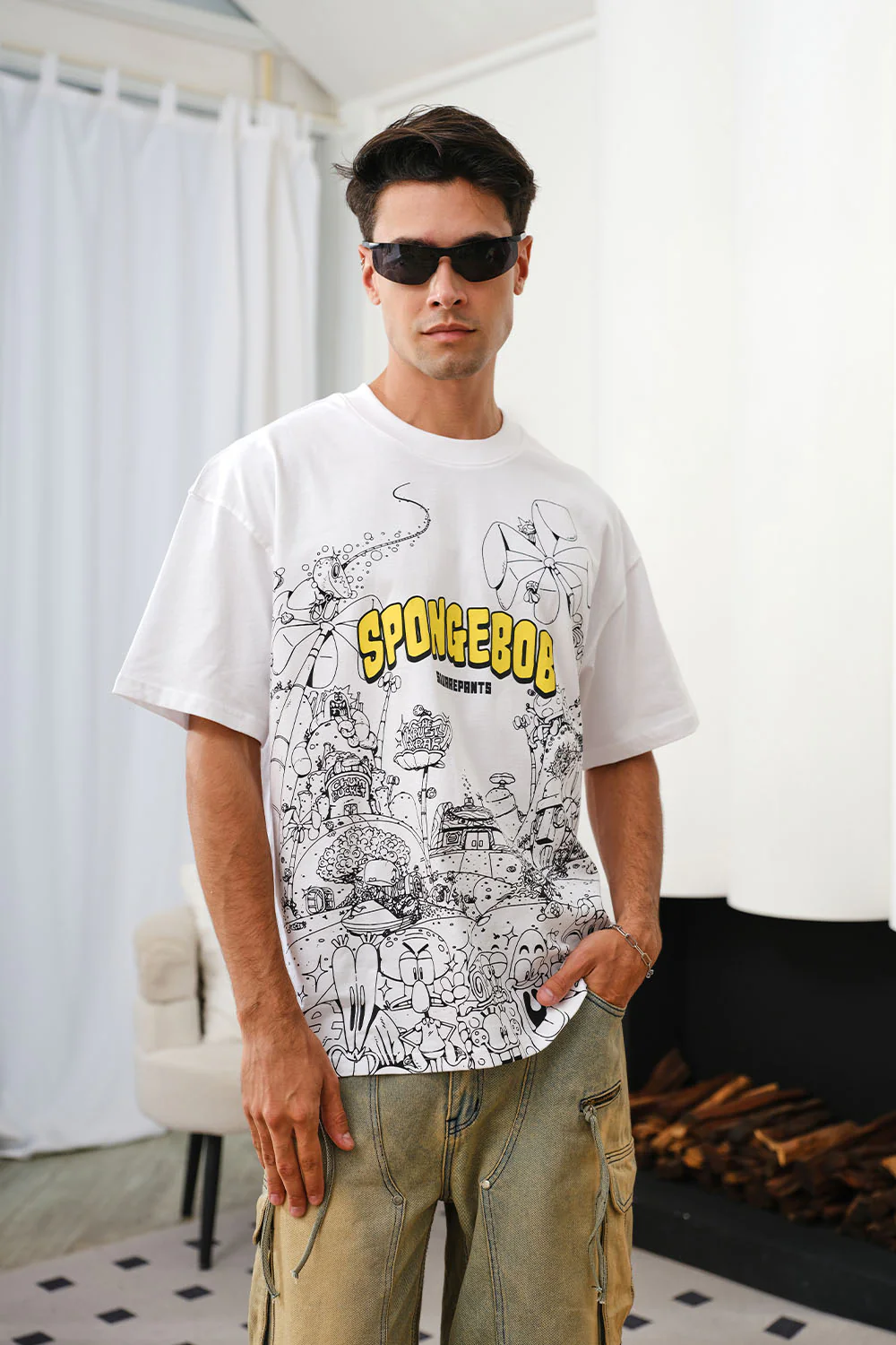 SpongeBob Doodles Oversized T-shirt - Image 4
