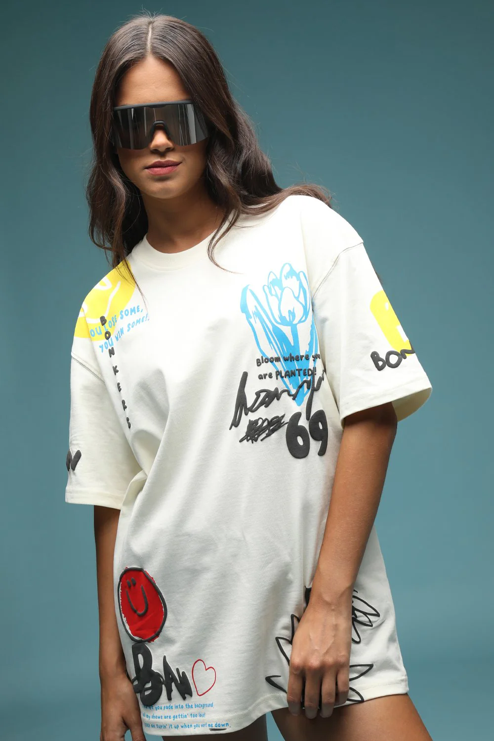 Stay Real Oversized T-shirt - Image 4