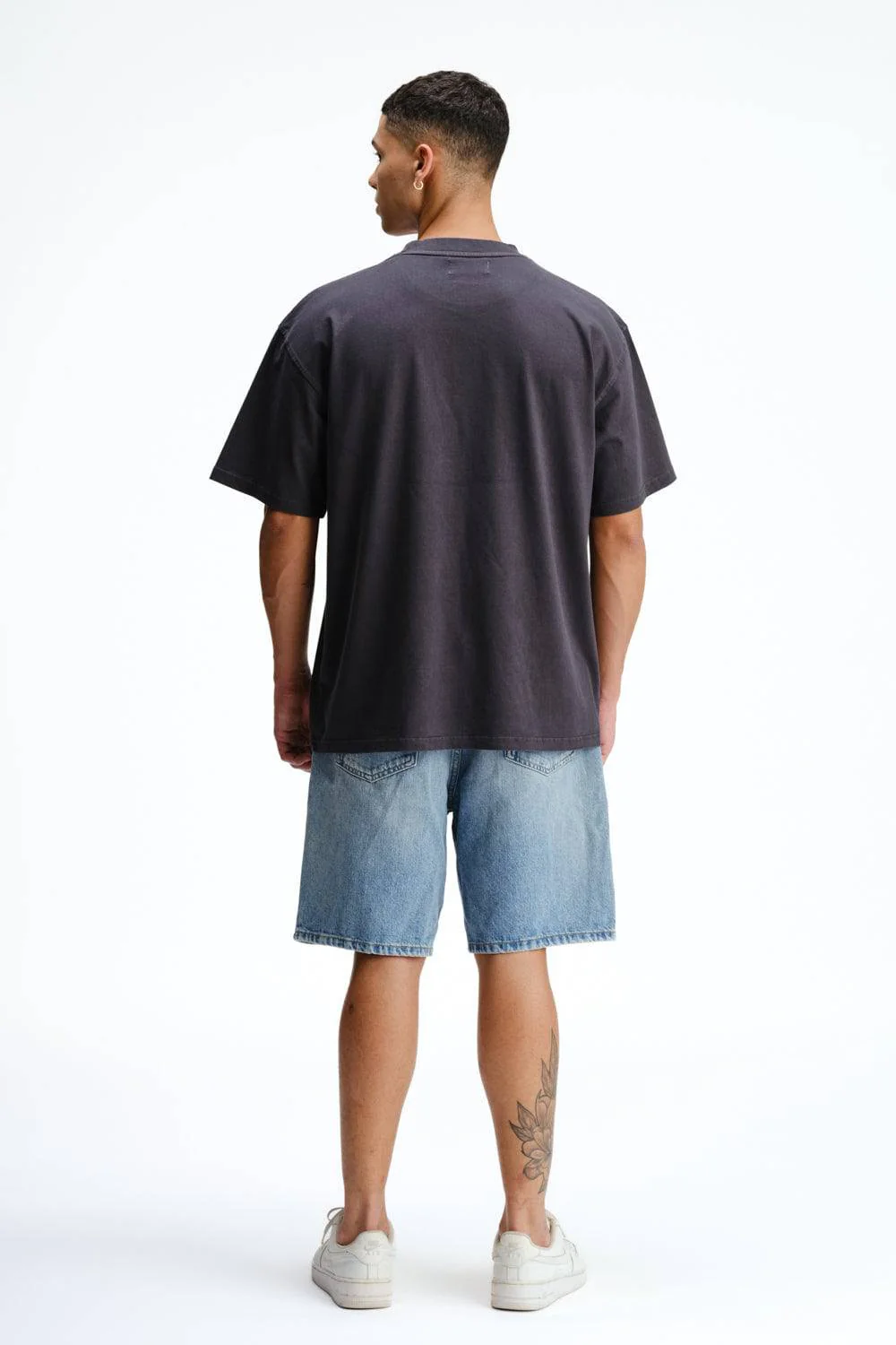 Stone Grey Heavyweight Faded T-shirt - Image 9