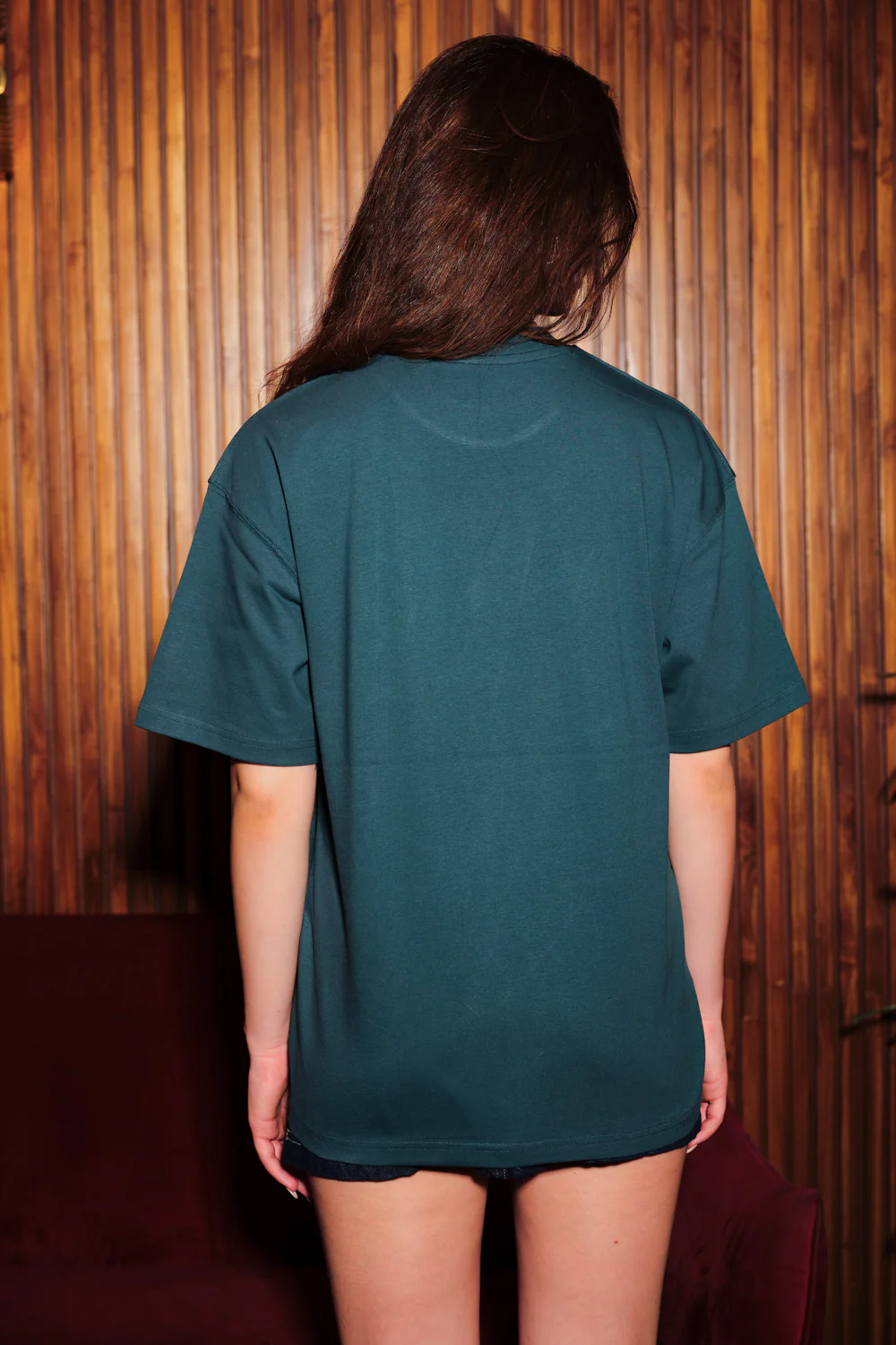 Talk To Your Cat Green Oversized T-Shirt - Image 4