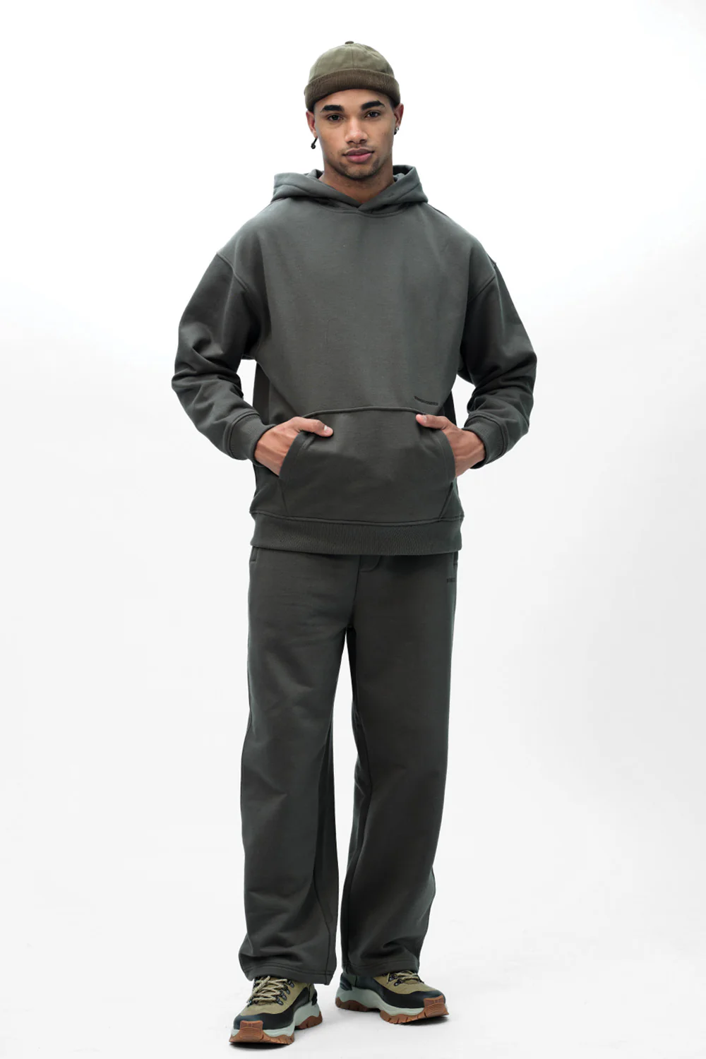 Taupe Wear A Hug Oversized Hoodie - Image 3