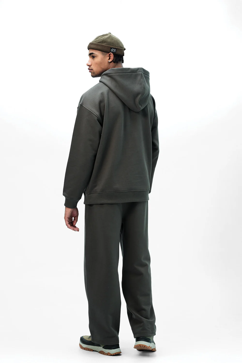 Taupe Wear A Hug Oversized Hoodie - Image 4