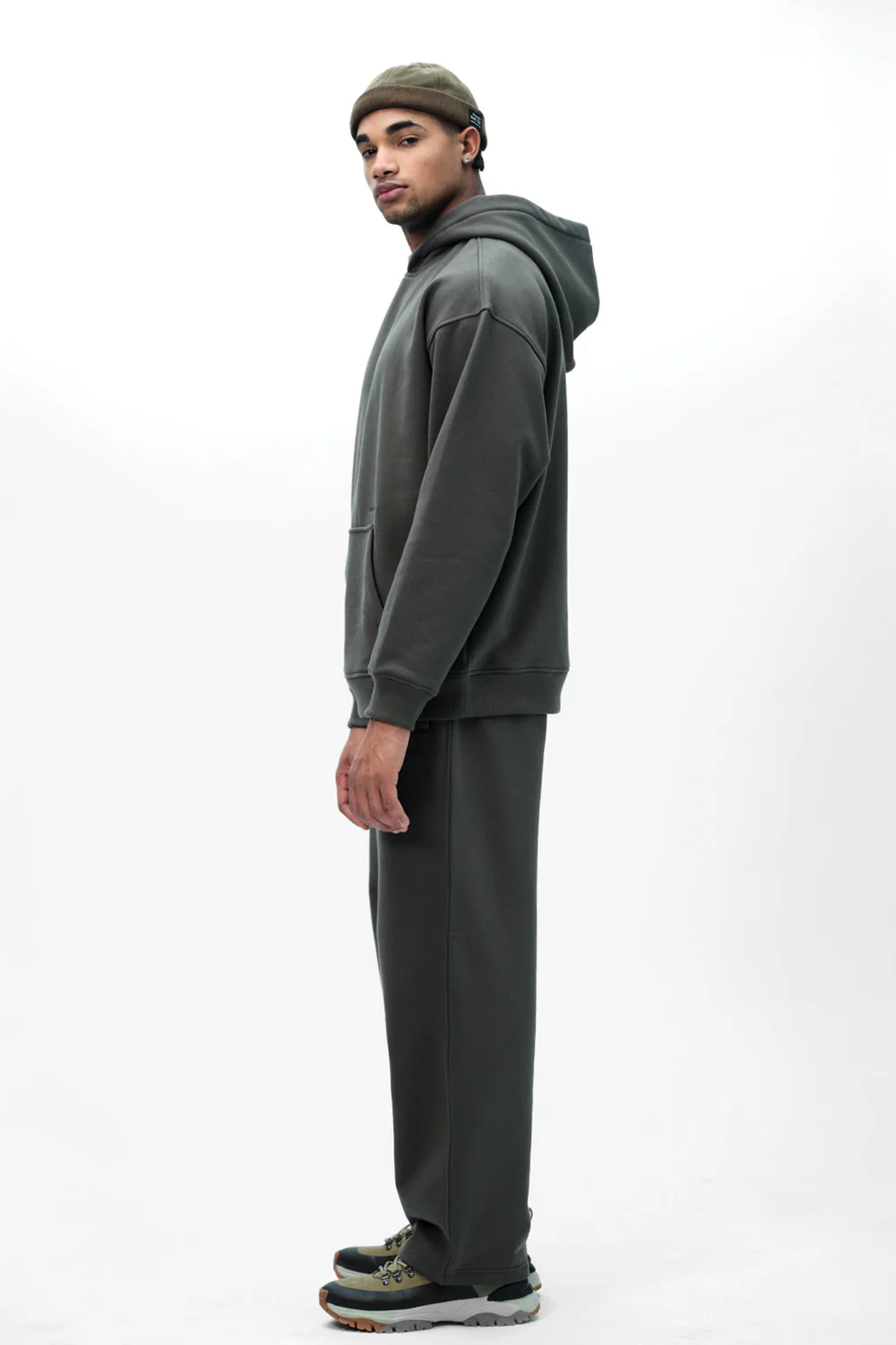 Taupe Wear A Hug Oversized Hoodie - Image 6