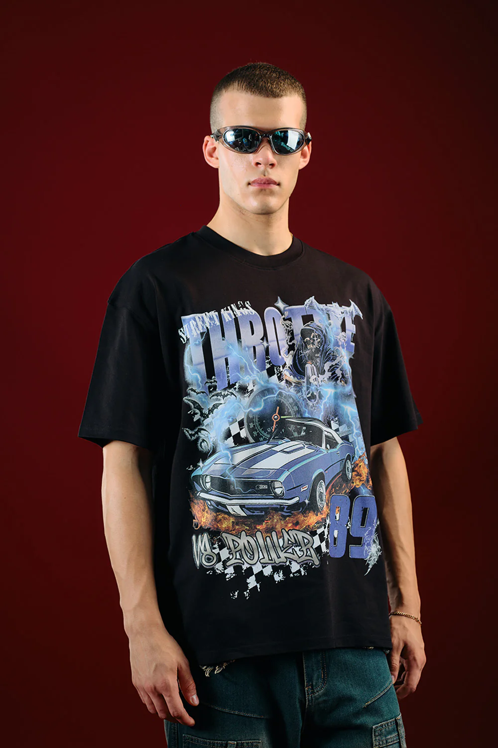 Throttle 89 Oversized T-shirt - Image 5