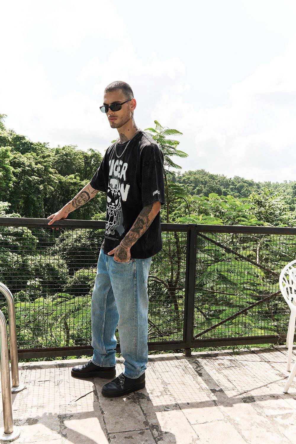 Tiger Nation Faded Oversized T-shirt - Image 6