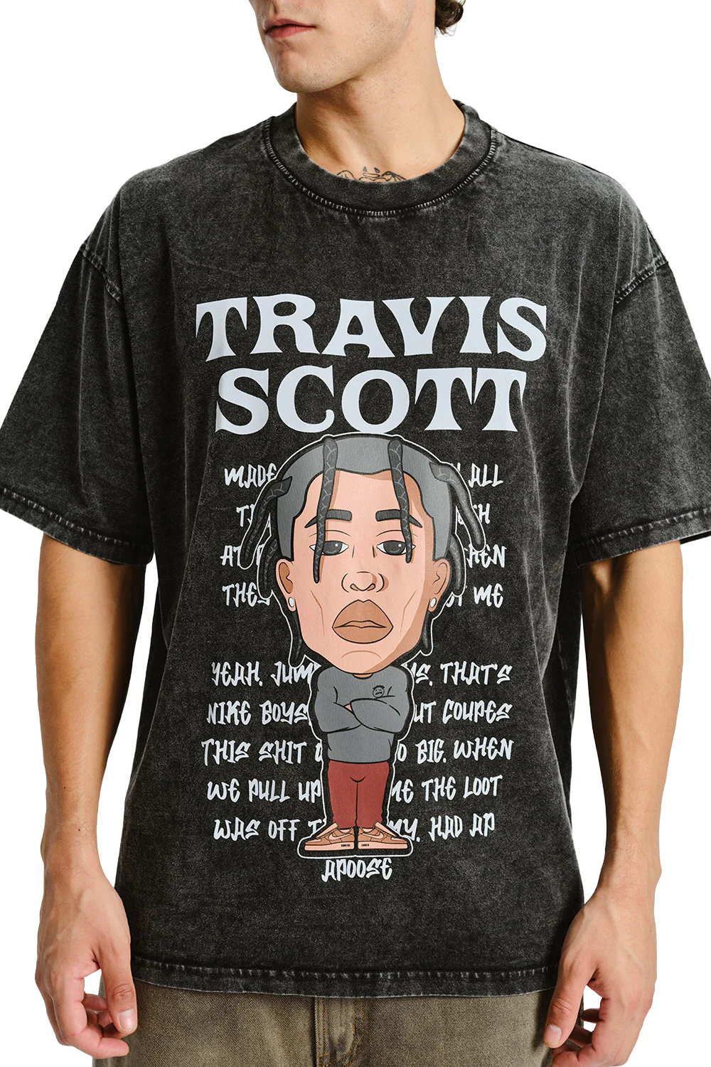 Travis Scott Faded Oversized T-shirt - Image 3