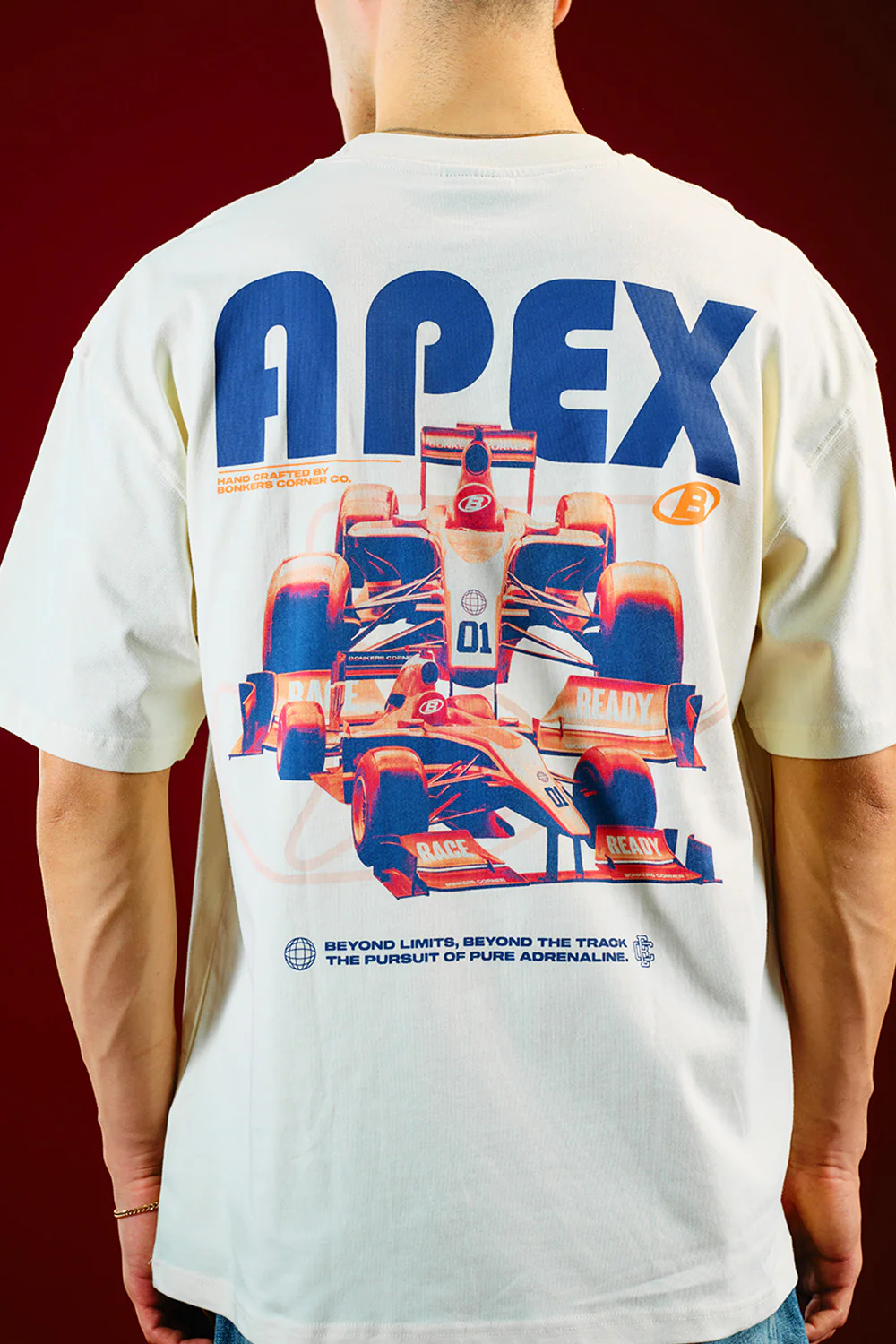 White Apex Beyond Oversized T-shirt - Image 5