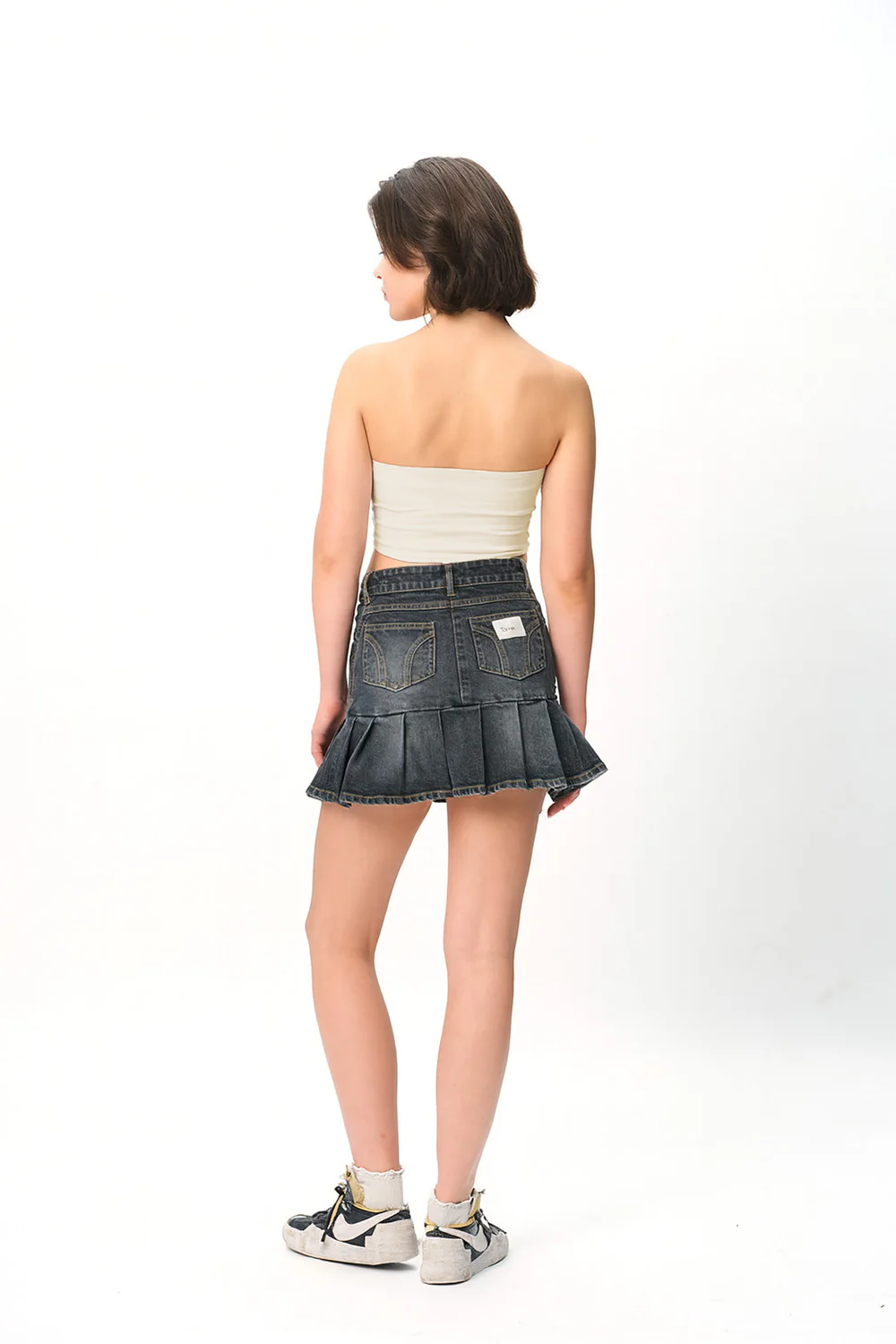 White Crop Tube Top - Image 3