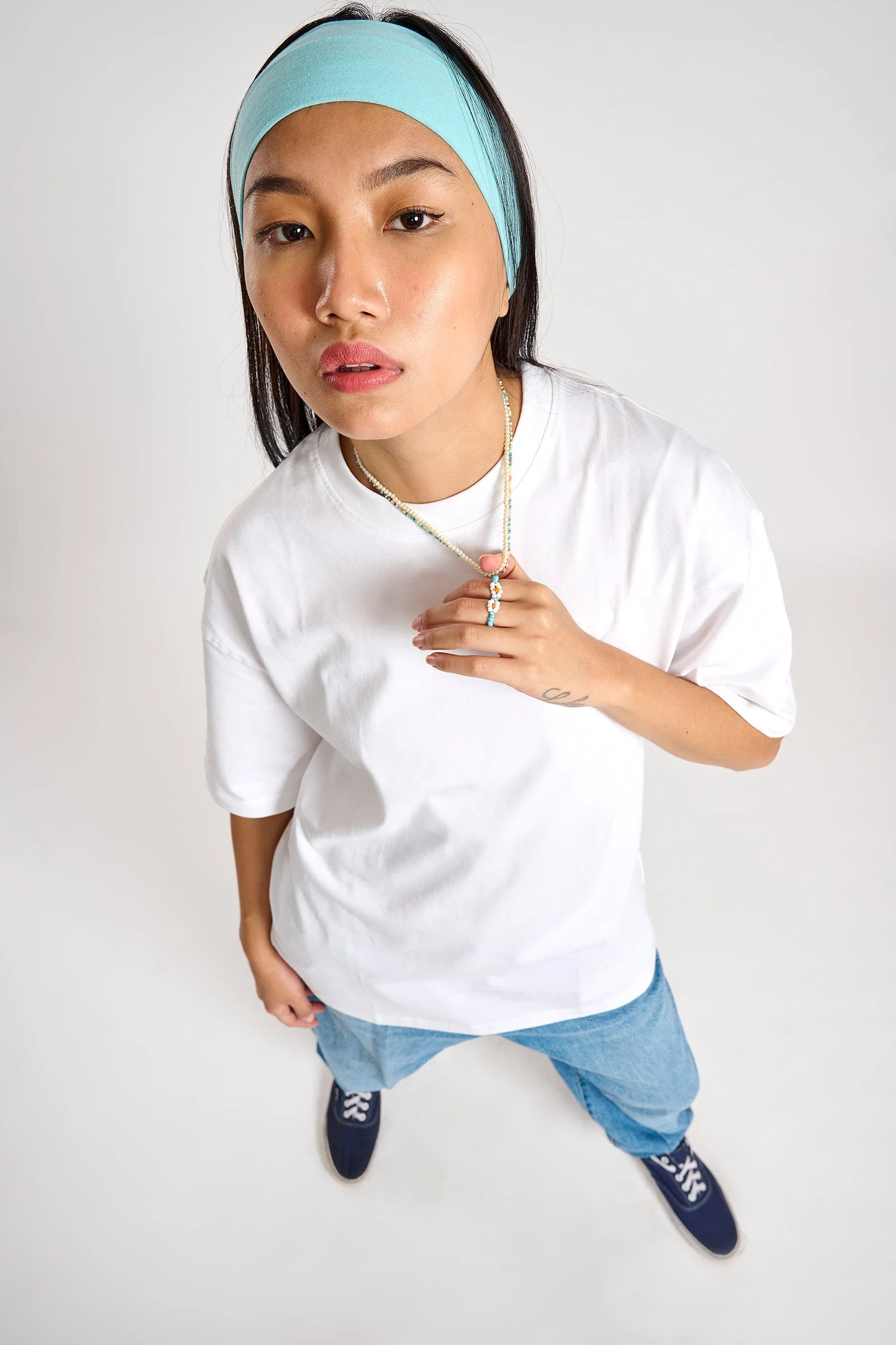 White Heavyweight Oversized T-shirt - Image 3