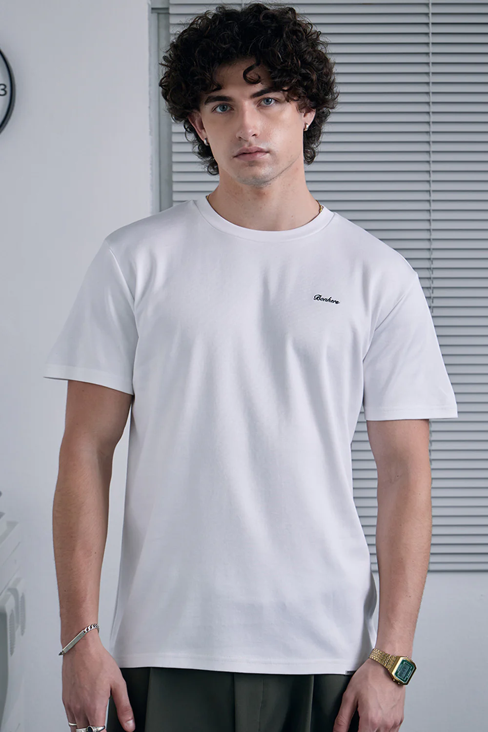 White Regular Fit T-Shirt - Image 5